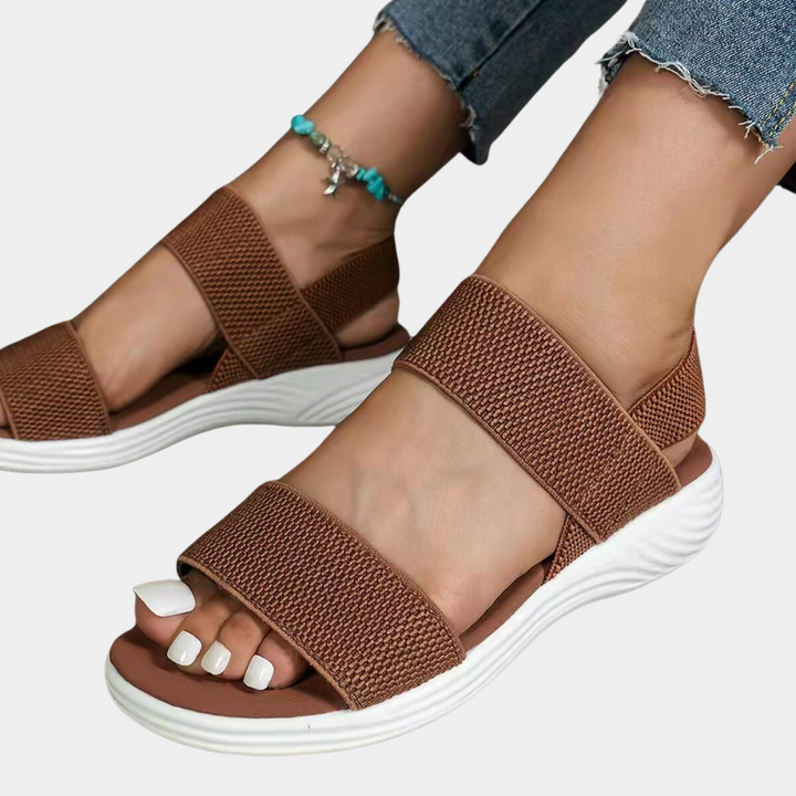 Elegant flat-sole sandals for women