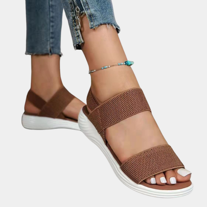 Elegant flat-sole sandals for women