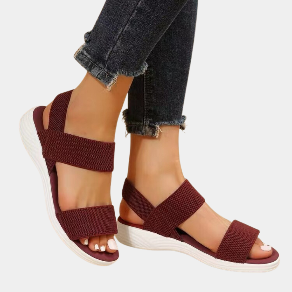 Elegant flat-sole sandals for women