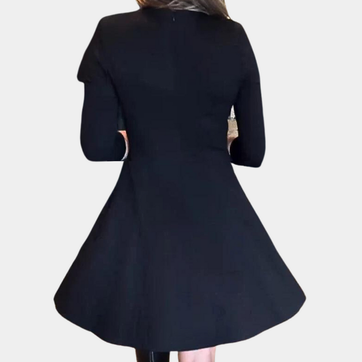 Rochie chic pentru femei cu detalii elegante cu fermoar