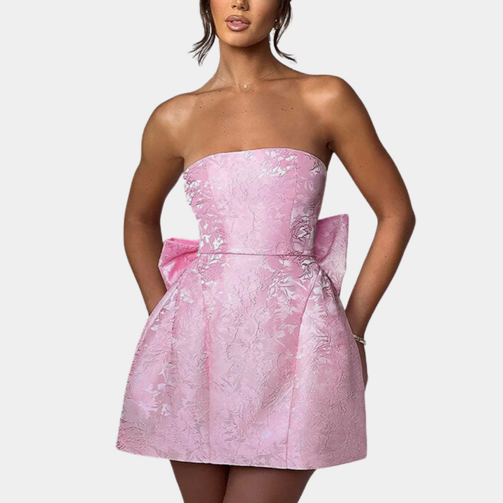 Amelia - Robe de cocktail élégante et sans bretelles pour femmes