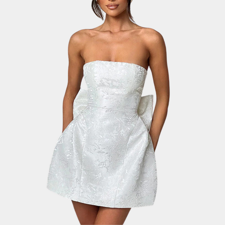 Amelia - Robe de cocktail élégante et sans bretelles pour femmes