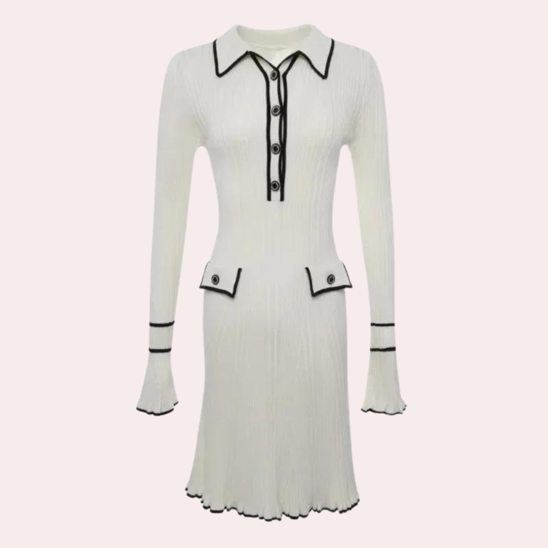 Elegant long-sleeve women's dress for a timeless look