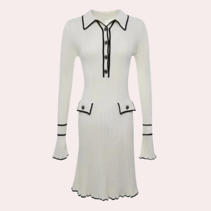 Elegant long-sleeve women's dress for a timeless look