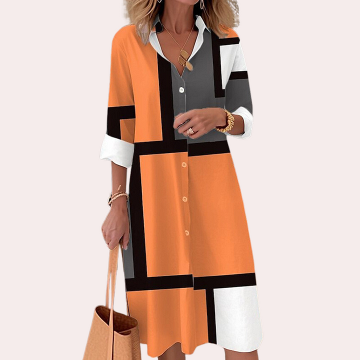 Stylové midi šaty Anna pro ženy – Perfektní pro všechny příležitosti!