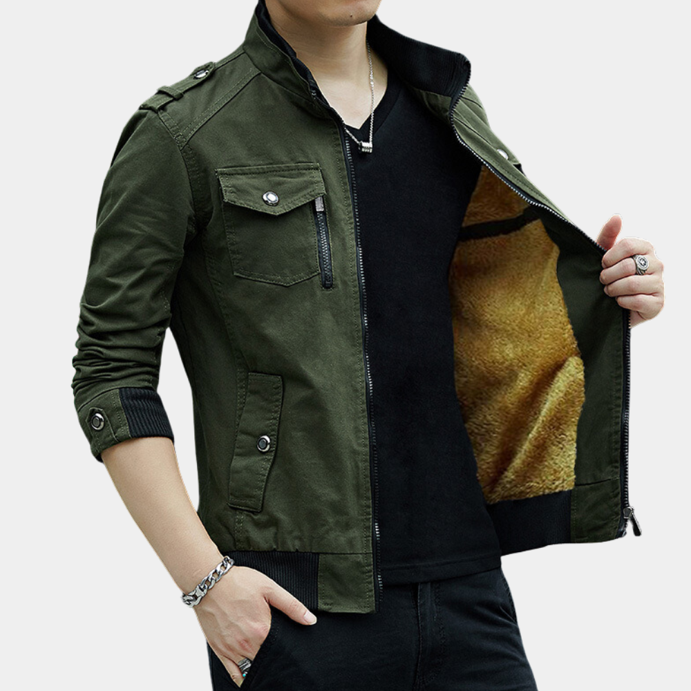 Radu - Chaqueta cargo moderna con bolsillo funcional