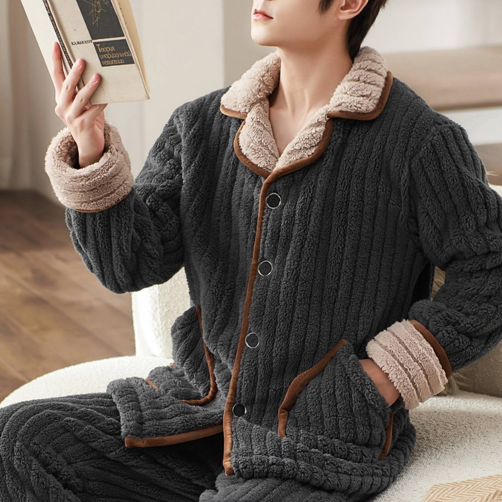 Dawson - Pyjama de luxe à manches longues pour un confort délicieux pour les hommes