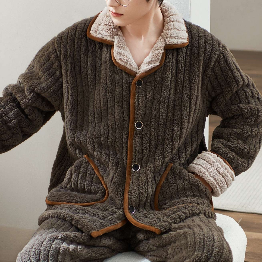 Dawson - Pyjama de luxe à manches longues pour un confort délicieux pour les hommes