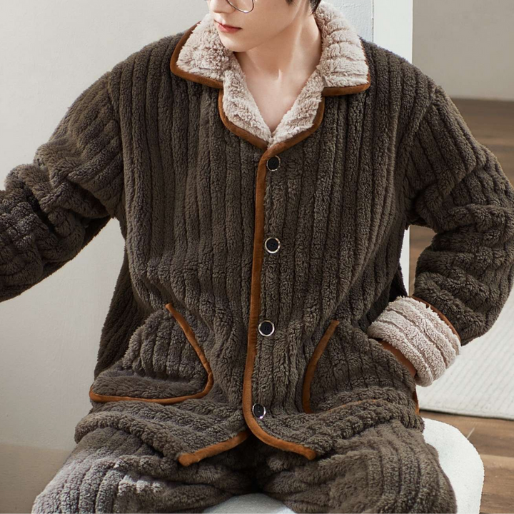 Dawson - Pyjama de luxe à manches longues pour un confort délicieux pour les hommes