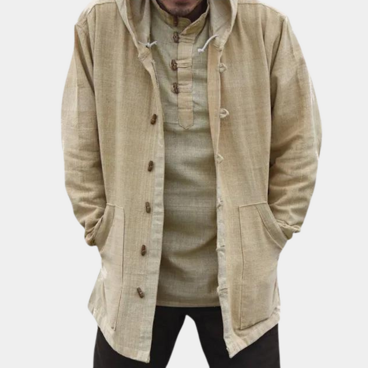 Codrut - Giacca con cappuccio alla moda da uomo
