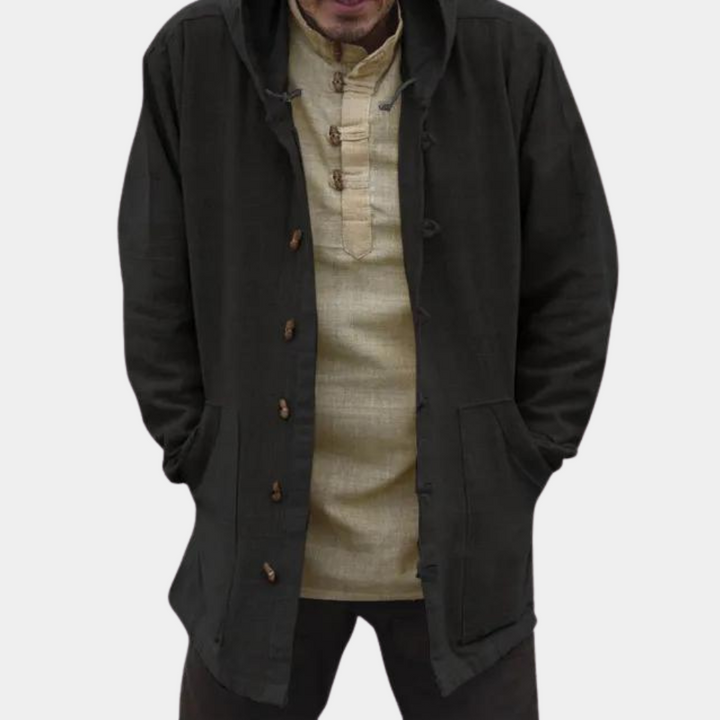 Codrut - Giacca con cappuccio alla moda da uomo