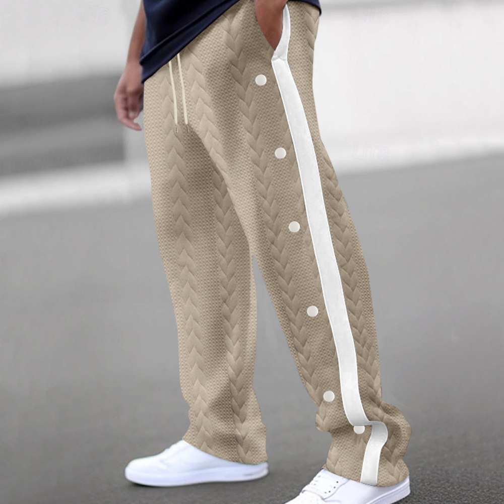Christos - Pantalon pour homme confortable et élégant avec une ceinture souple