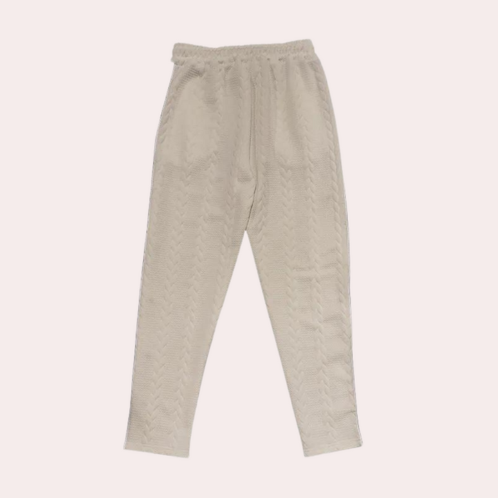 Christos - Pantalon pour homme confortable et élégant avec une ceinture souple