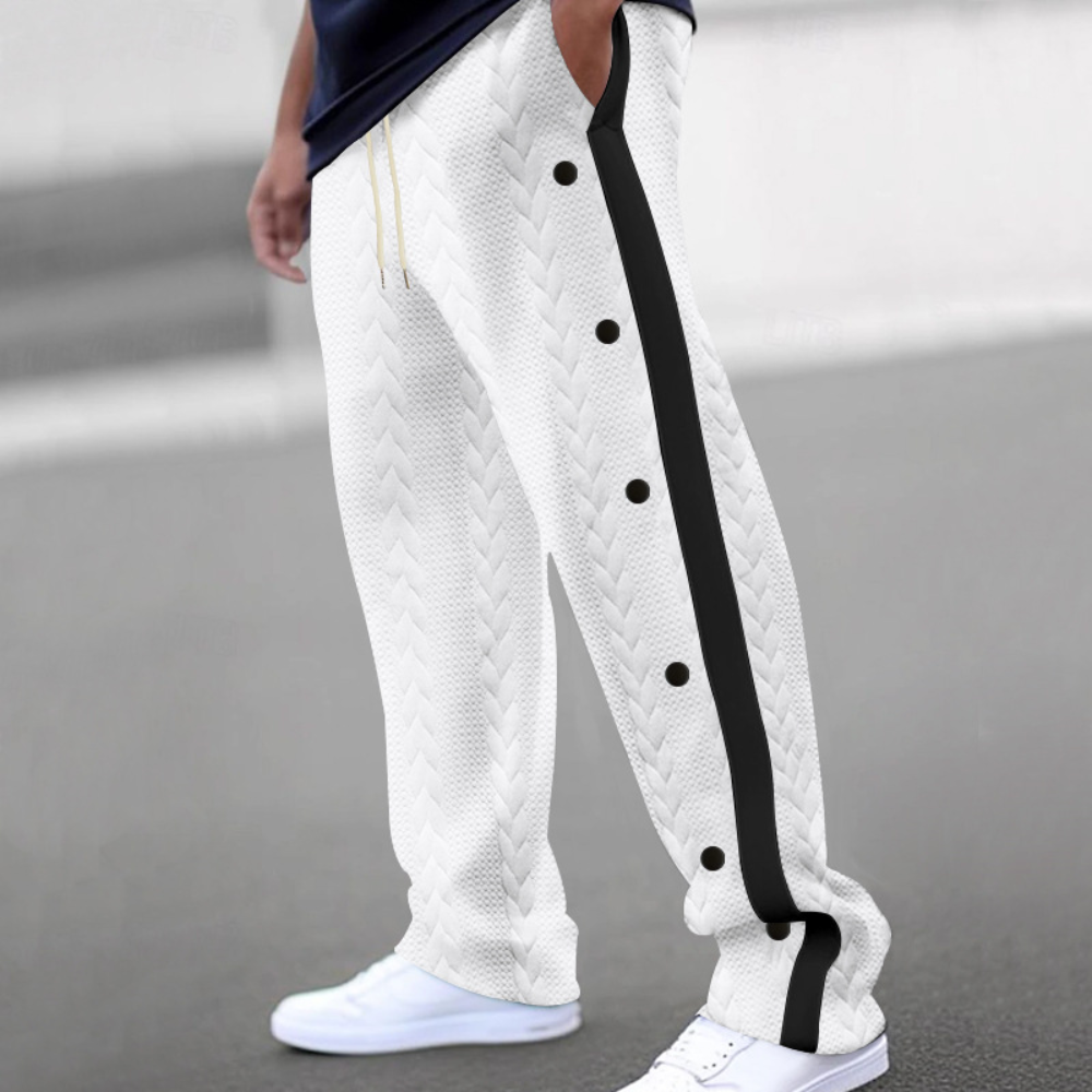 Christos - Pantalon pour homme confortable et élégant avec une ceinture souple
