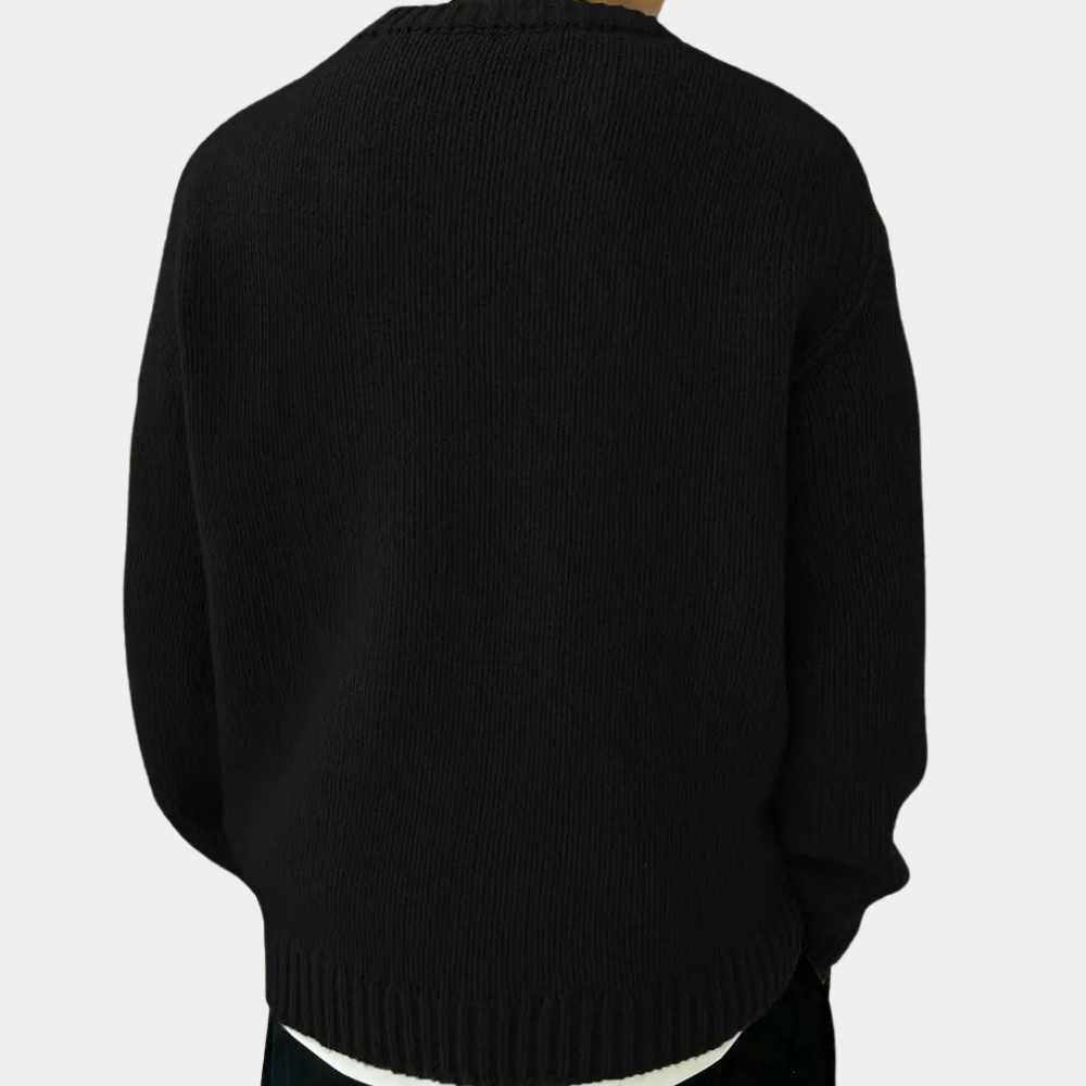 Audrick - Pull en tricot à manches longues élégant et confortable pour hommes