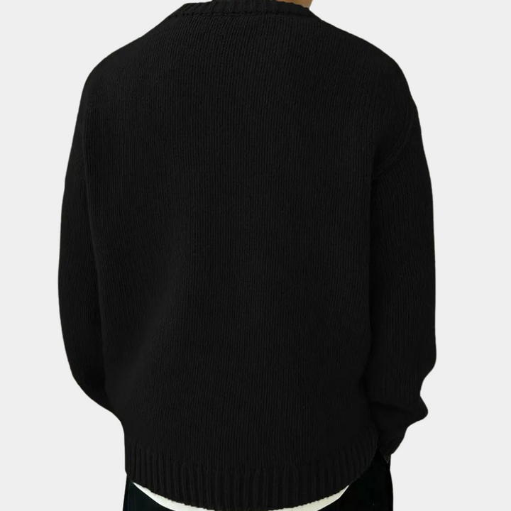Audrick - Pull en tricot à manches longues élégant et confortable pour hommes