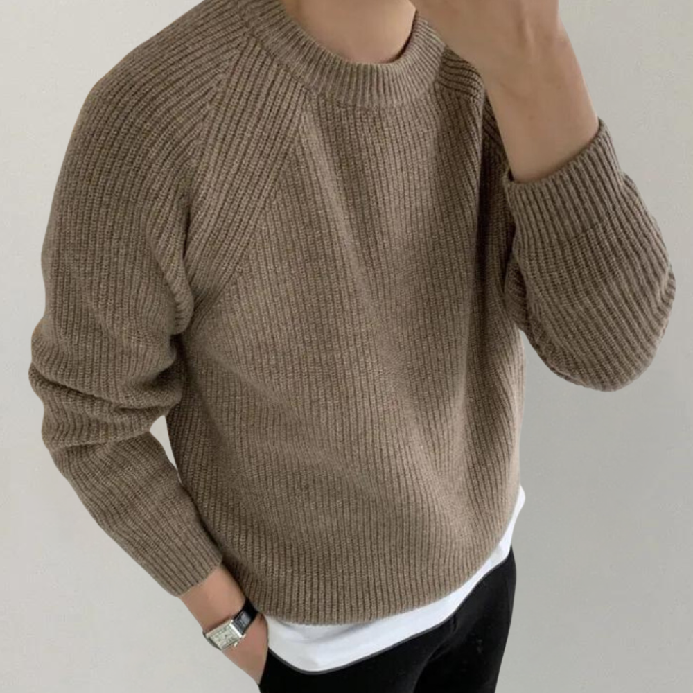 Audrick - Pull en tricot à manches longues élégant et confortable pour hommes
