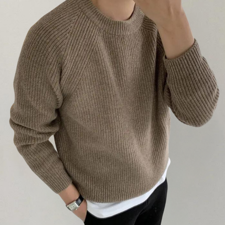 Audrick - Pull en tricot à manches longues élégant et confortable pour hommes