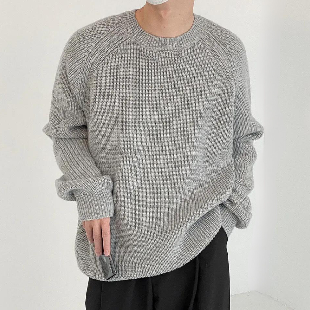 Audrick - Pull en tricot à manches longues élégant et confortable pour hommes