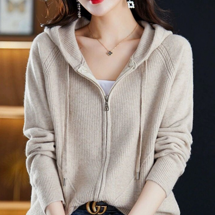 Danika - Cardigan con cappuccio da donna per un comfort totale