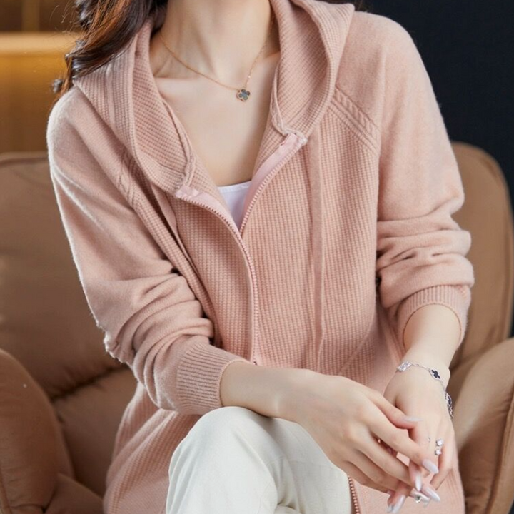 Danika - Cardigan con cappuccio da donna per un comfort totale