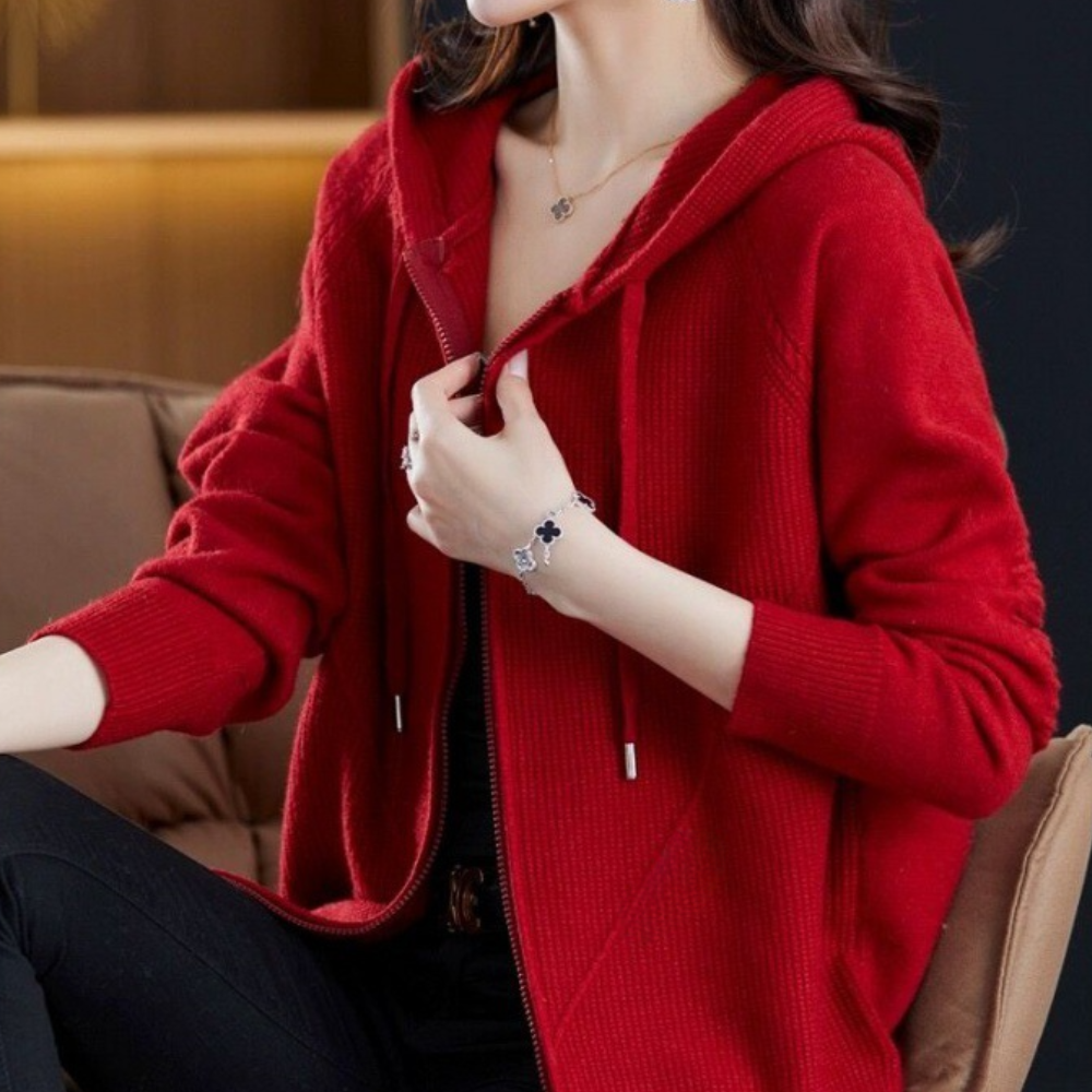 Danika - Cardigan con cappuccio da donna per un comfort totale