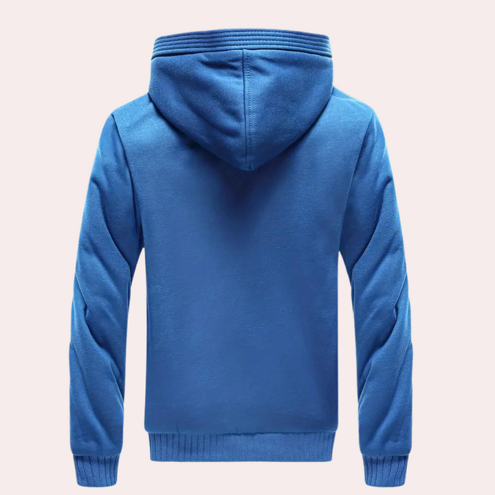 Kari - Chaqueta con capucha elegante de peluche para hombre