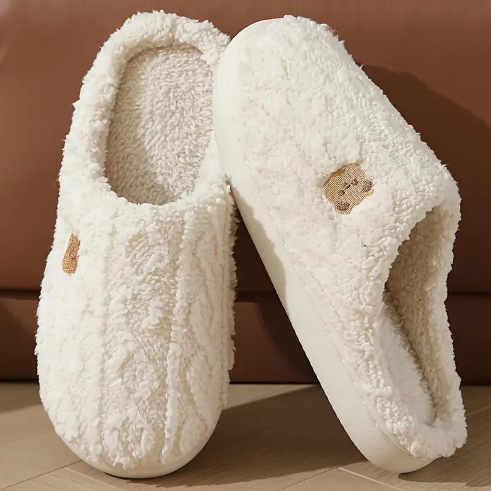 FAUSTINE - Pantuflas de lujo para mujer para un invierno acogedor con suela extra suave