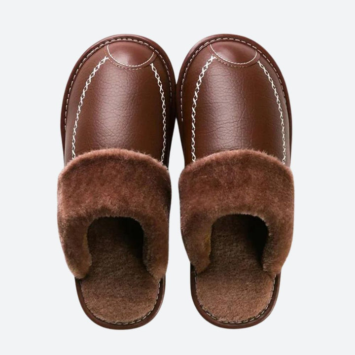 Luxury Fleece Slippers with Easy Entry - Casimir