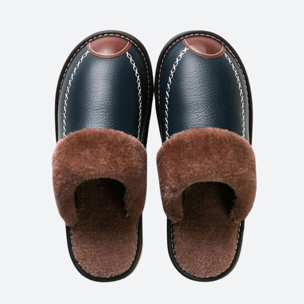 Luxury Fleece Slippers with Easy Entry - Casimir