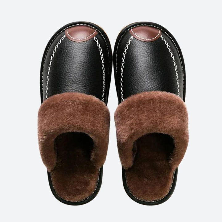 Luxury Fleece Slippers with Easy Entry - Casimir
