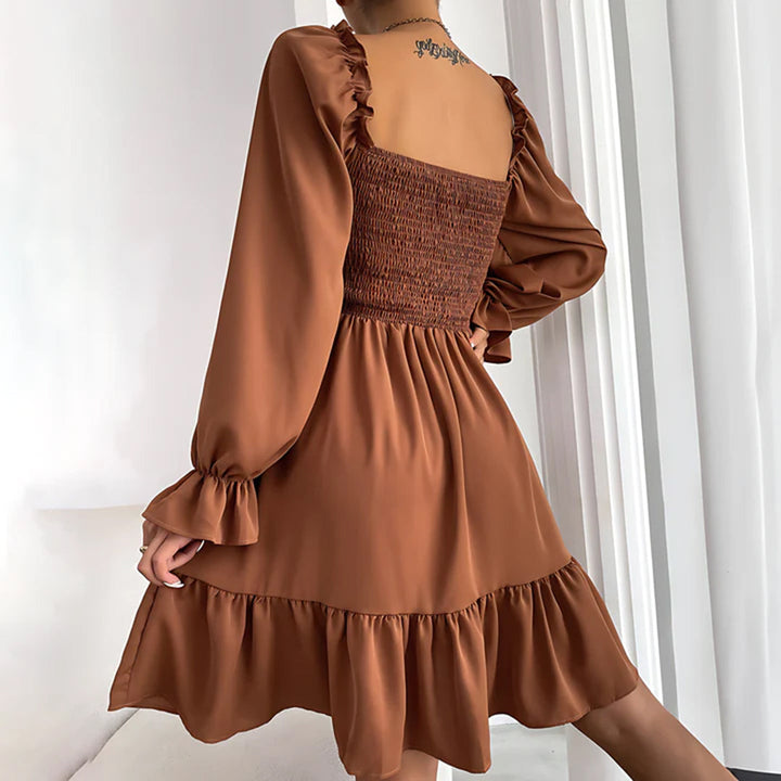 ARIA - Rochie elegantă cu volane sofisticate