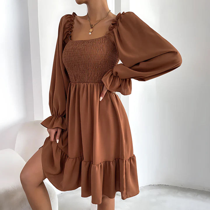 ARIA - Rochie elegantă cu volane sofisticate