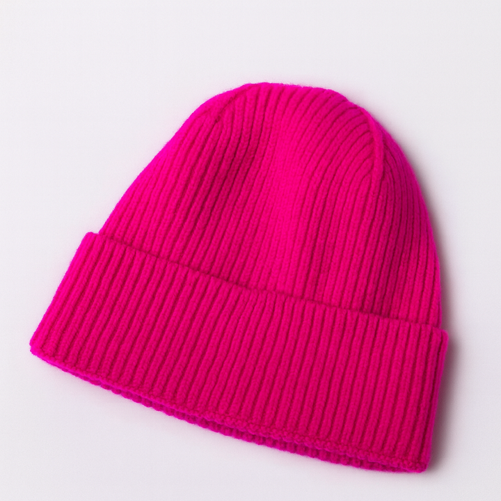 Bonnet en cachemire pour femme en laine vierge avec maille douce pour l'hiver