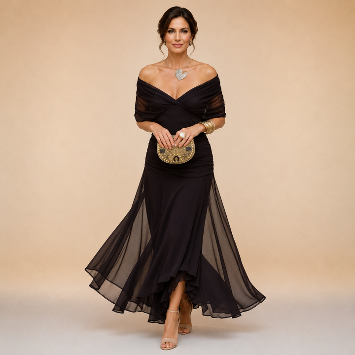 Robe maxi femme élégante en coton fluide robe de soirée été mariage invitée femme