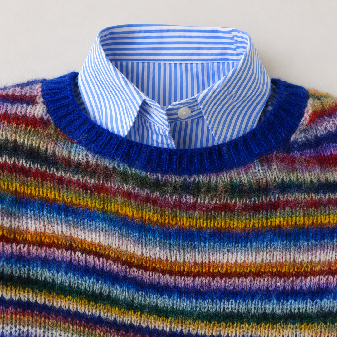 Pull féminin en maille nordique pour l'automne, coupe chaude pour des tenues quotidiennes