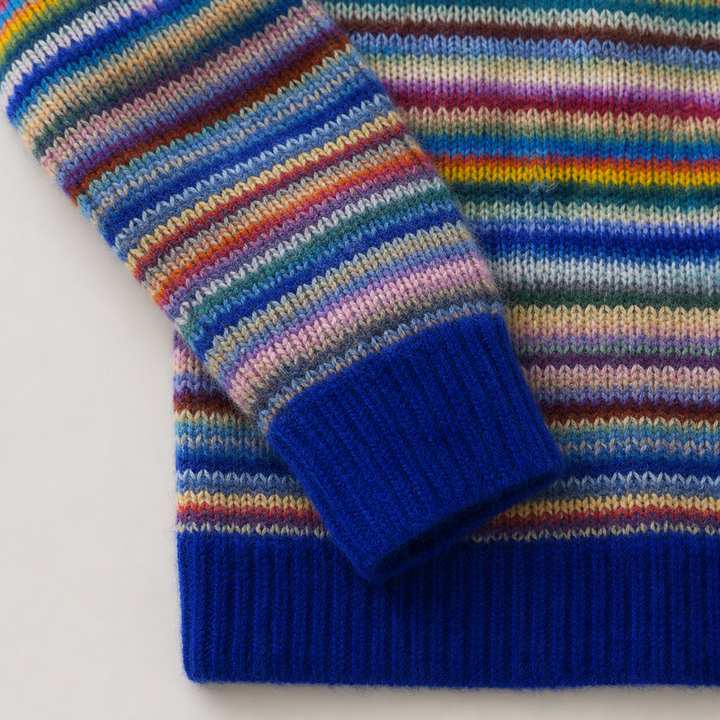 Pull féminin en maille nordique pour l'automne, coupe chaude pour des tenues quotidiennes