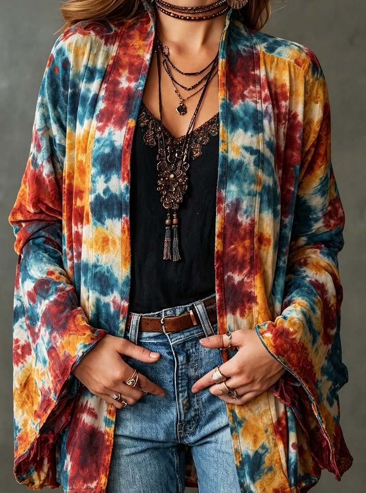 Veste bohème en velours pour femme cet automne, blazer élégant pour les jours froids