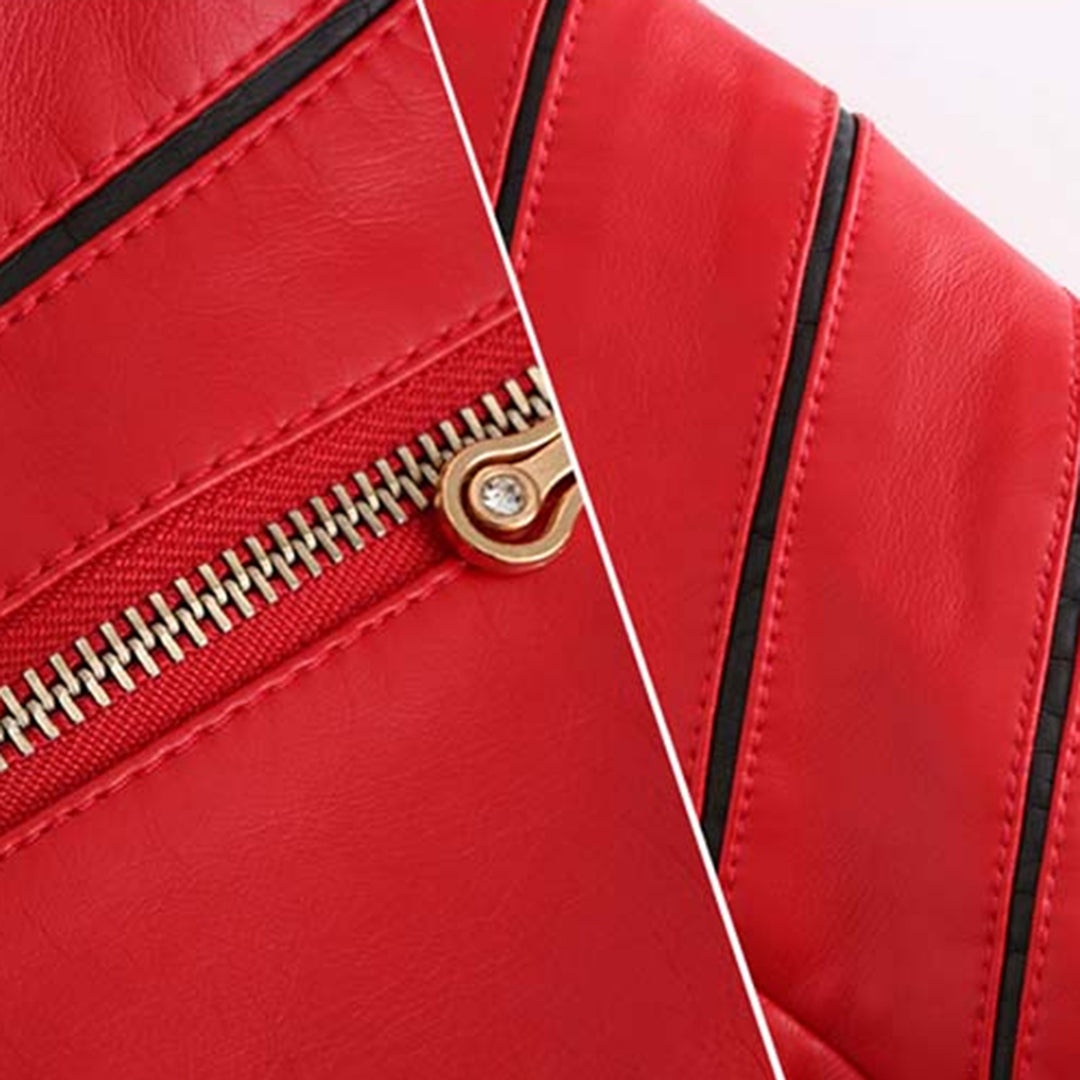 HANNIE - Elegancka skórzana kurtka na ponadczasowy wygląd