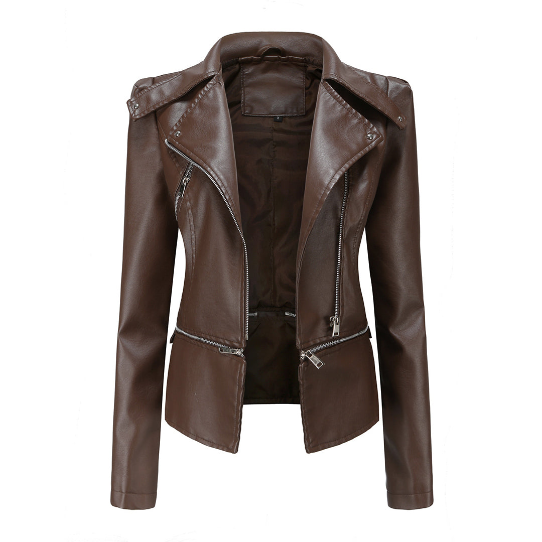 ALOJZIJA - Stylish Leather Jacket for a Timeless Look