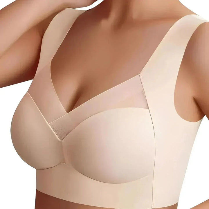 Soutien-gorge grande taille maintien optimal en nylon été respirant sans armatures