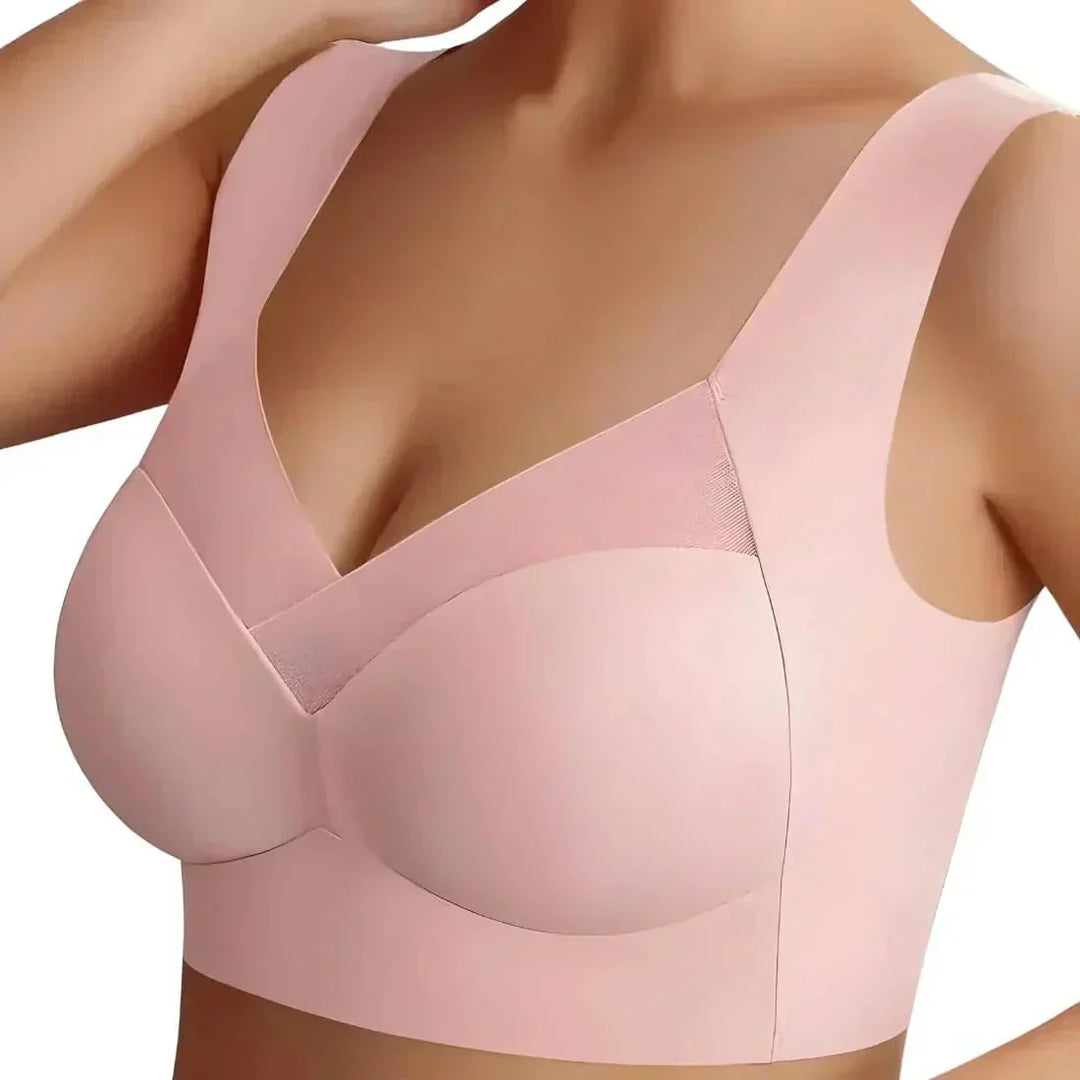 Soutien-gorge grande taille maintien optimal en nylon été respirant sans armatures