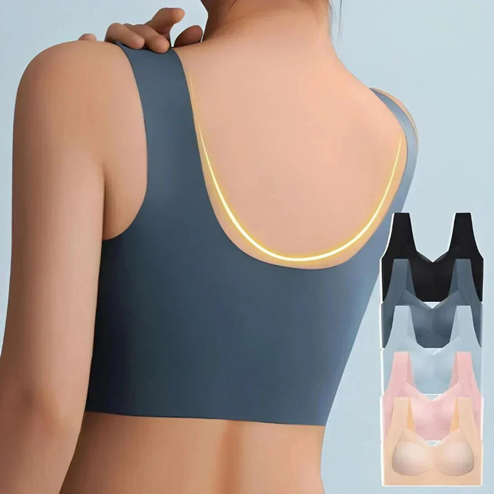 Soutien-gorge grande taille maintien optimal en nylon été respirant sans armatures