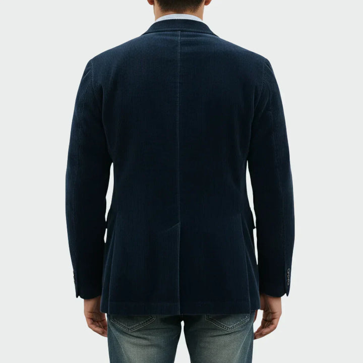 Veste homme en velours côtelé de coton, style automnal et élégance décontractée