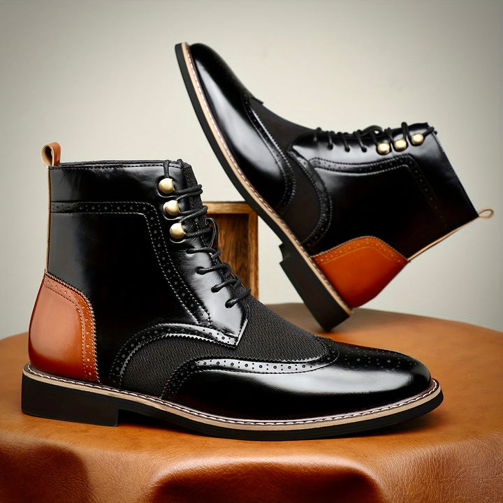 Hawk Premium Oxford Leather Boots for Timeless Style and Comfort