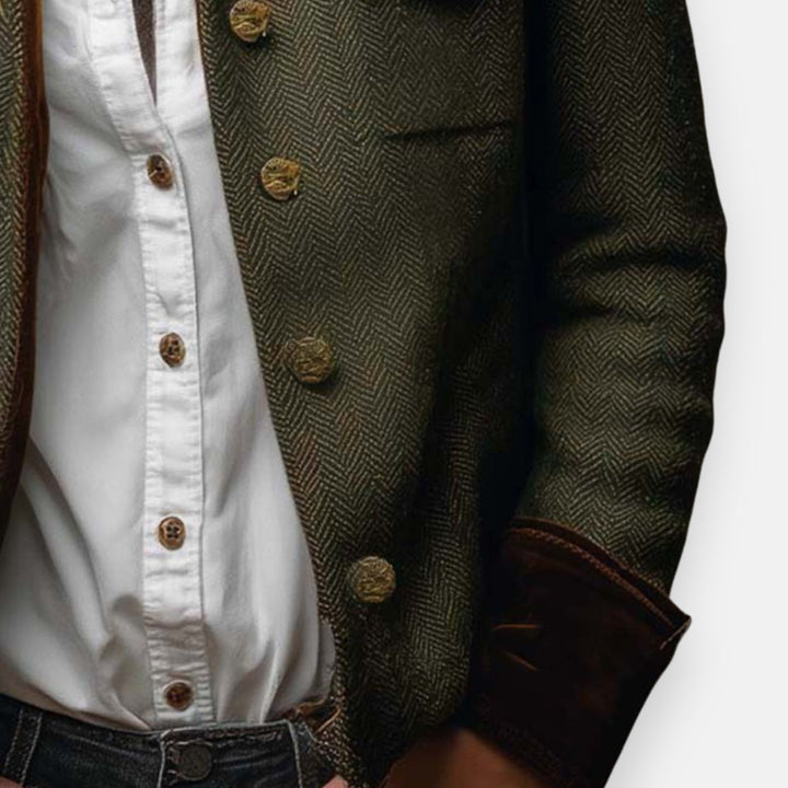Blazer en tweed pour femmes, élégant, pour l'automne, idéal pour des tenues quotidiennes