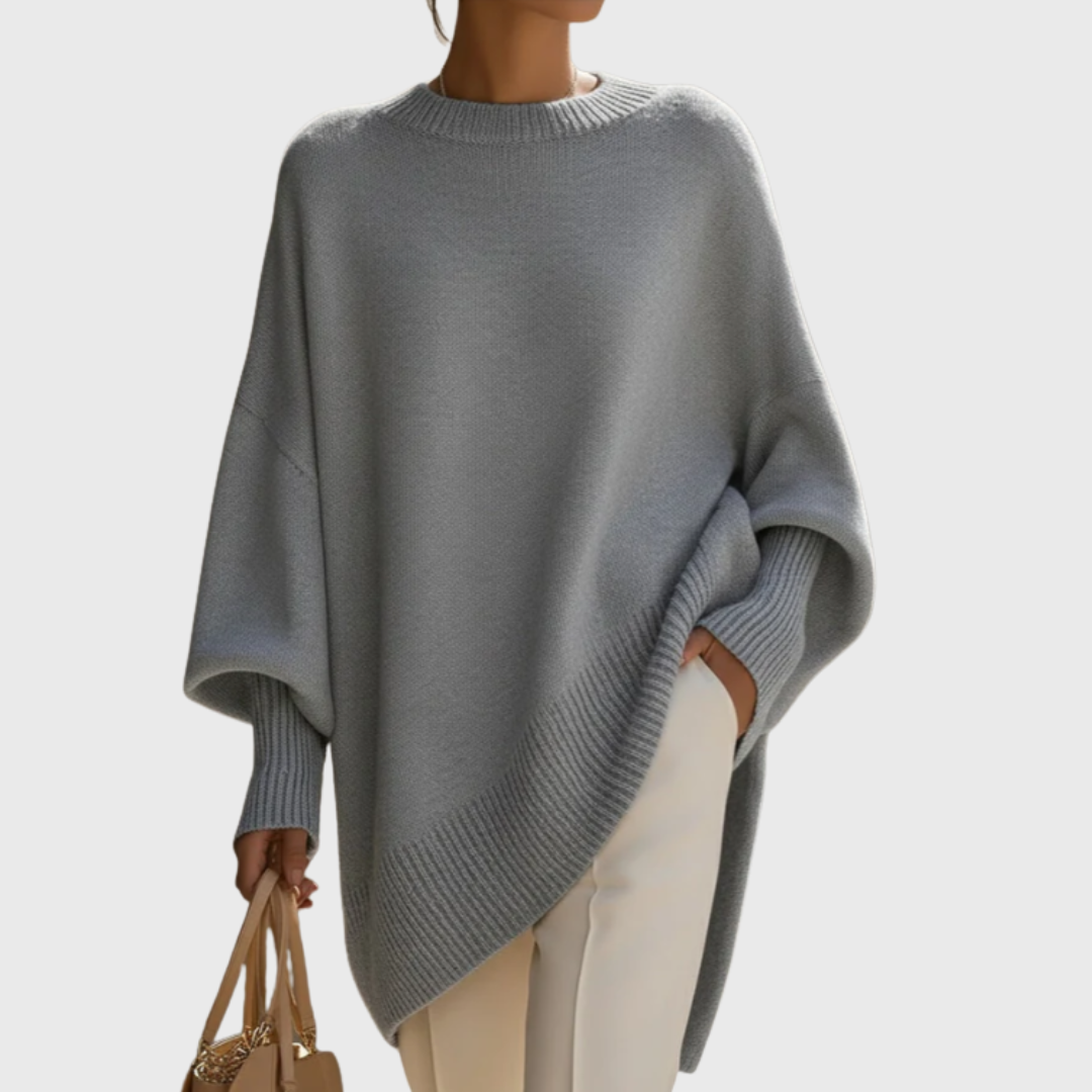Pull femme en maille élégant pour l'automne, coupe classique pour les jours plus frais