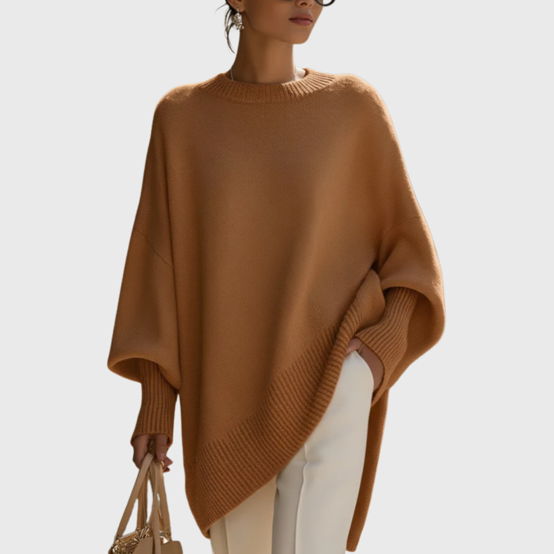 Pull femme en maille élégant pour l'automne, coupe classique pour les jours plus frais