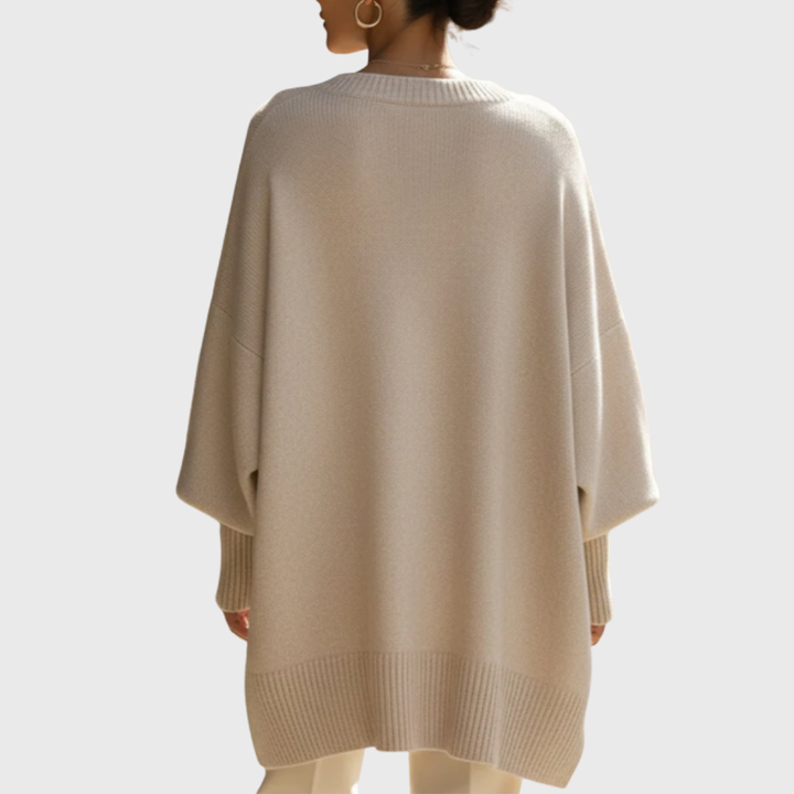Pull femme en maille élégant pour l'automne, coupe classique pour les jours plus frais