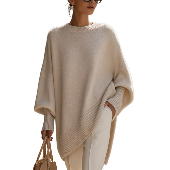 Pull femme en maille élégant pour l'automne, coupe classique pour les jours plus frais